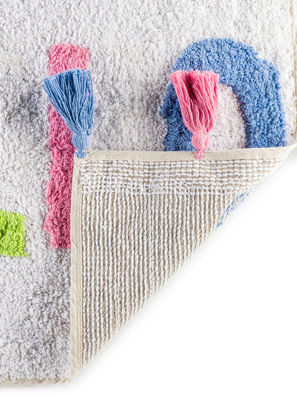 Tasseled Bath Mat 50x70 Cm -S5BT53Z8-F9C