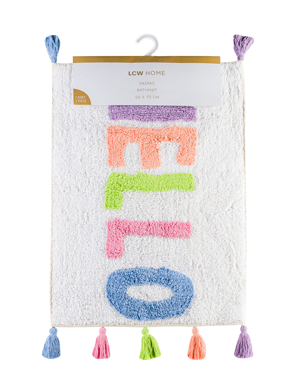 Tasseled Bath Mat 50x70 Cm -S5BT53Z8-F9C