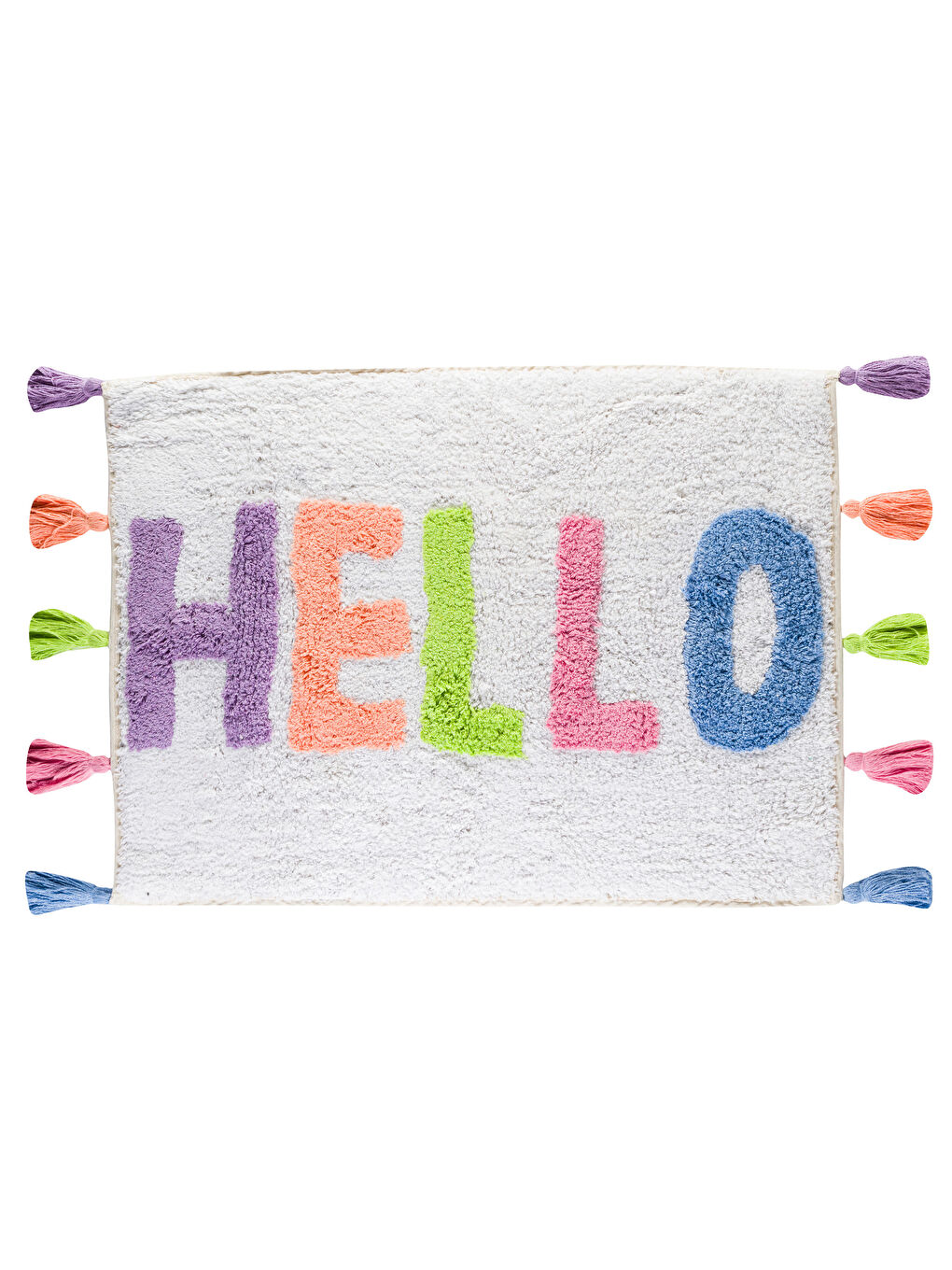 Tasseled Bath Mat 50x70 Cm -S5BT53Z8-F9C