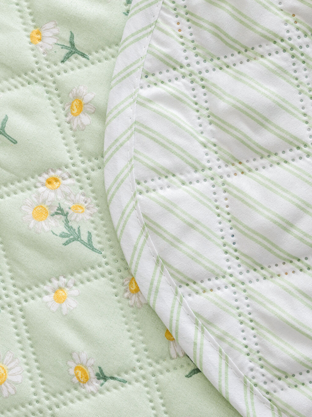 Floral Patterned Double Bedspread Set -S5BT76Z8-F9C