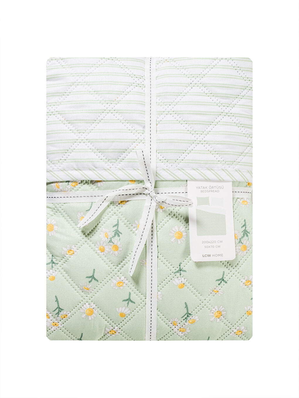 Floral Patterned Double Bedspread Set -S5BT76Z8-F9C