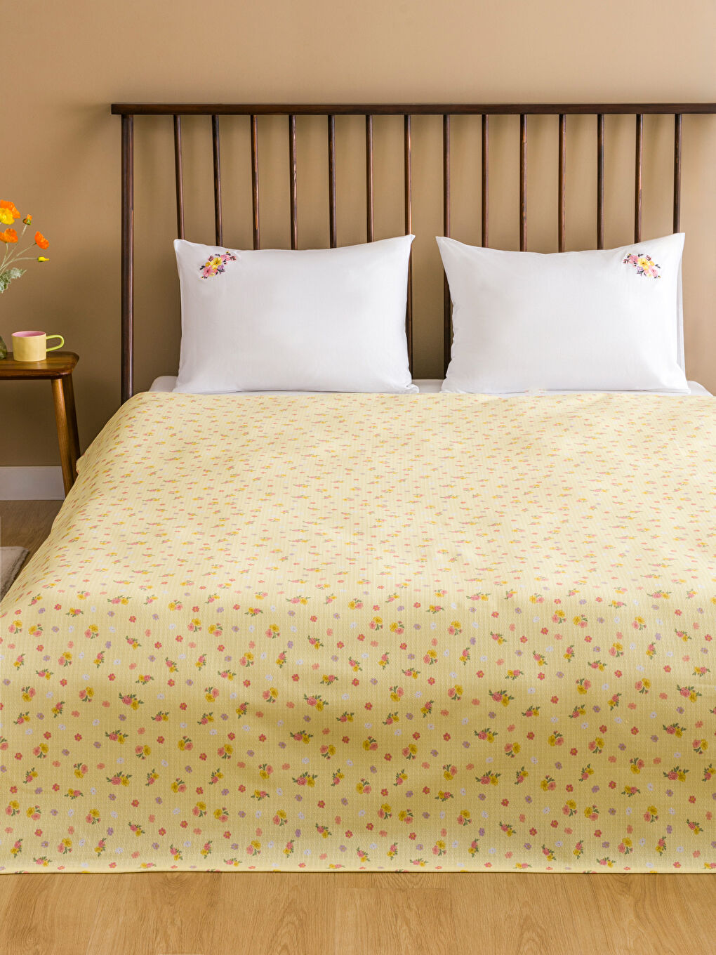 Floral Double Bed Bedspread Set -S5BU19Z8-F9C
