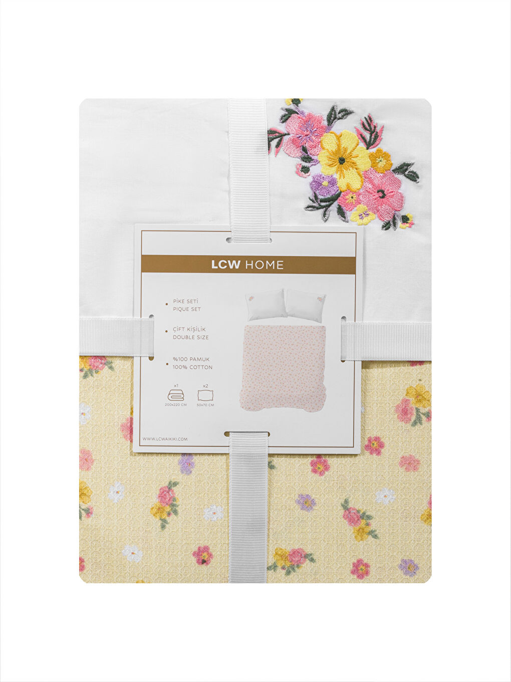 Floral Double Bed Bedspread Set -S5BU19Z8-F9C
