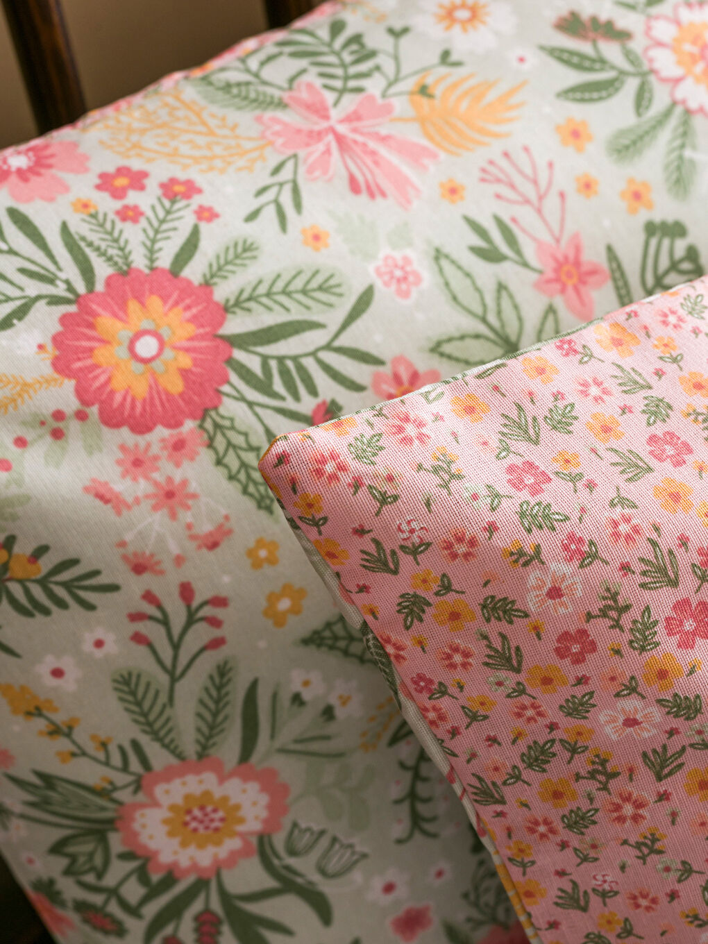 كيس مخدة بنقشة زهور 2 قطعة 50x70 سم-2