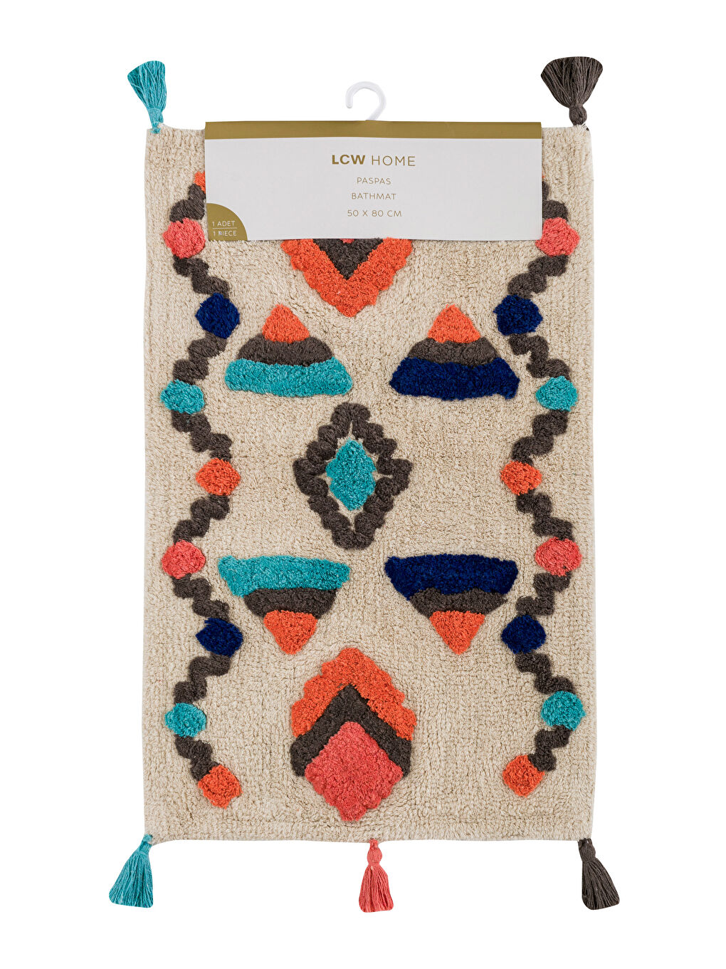 LCW HOME Karişik Püsküllü Banyo Paspası 50x80 cm - 4