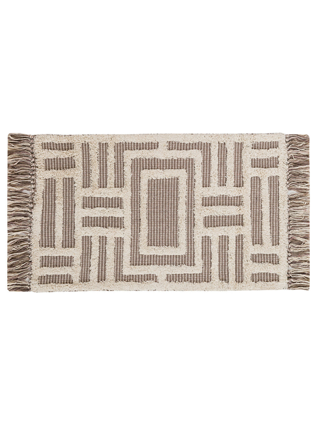Geometric Patterned Bath Mat 50X80 Cm -S5BV06Z8-GSC