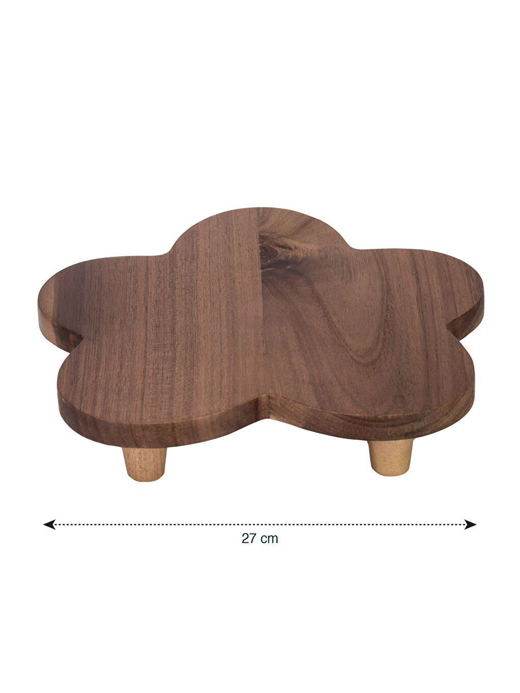 Kahverengi Ayaklı Ahşap Sunumluk 27 cm-3