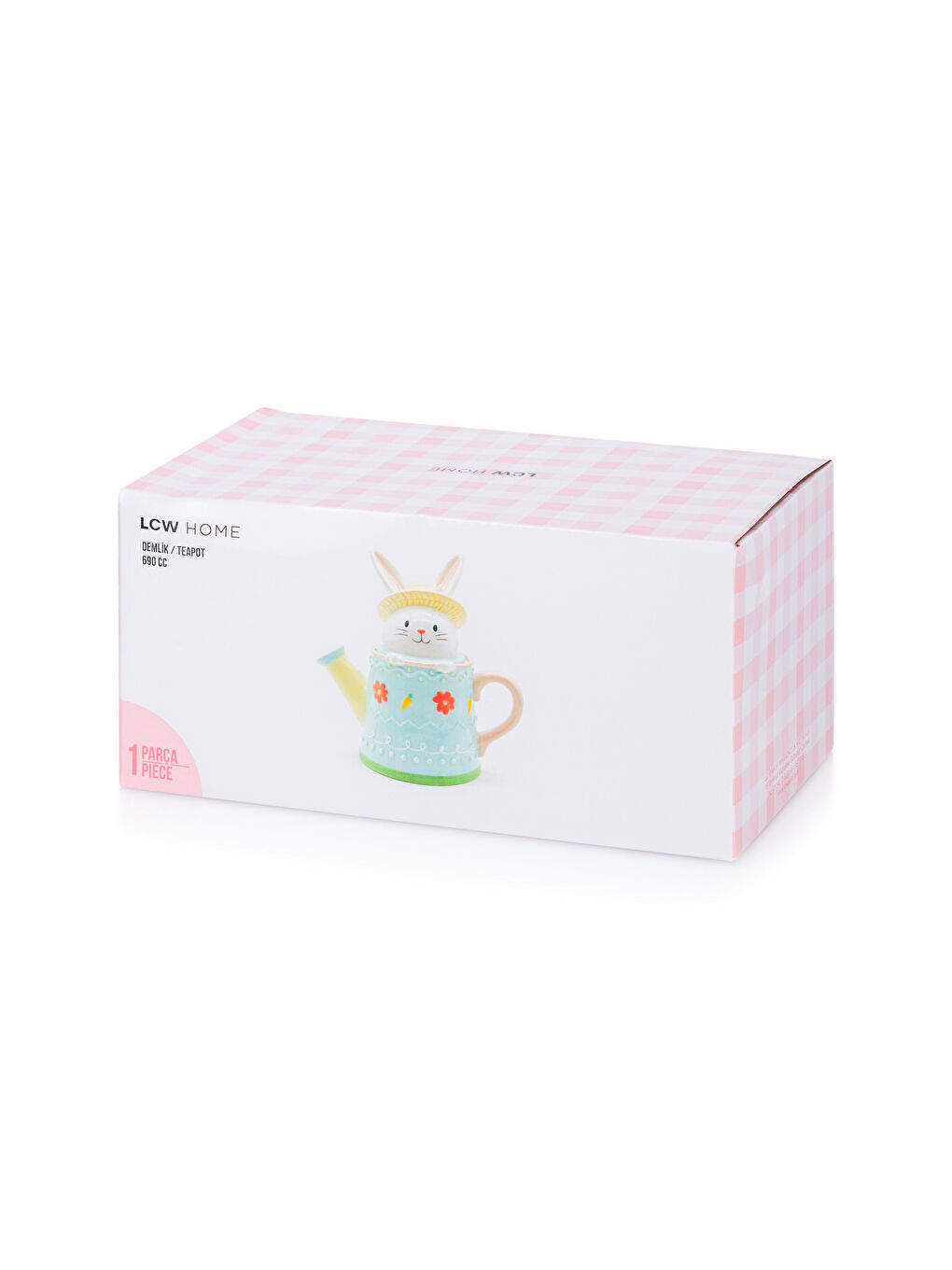 Rabbit Figurine Ceramic Teapot 690 ml -S5CI76Z8-M0T