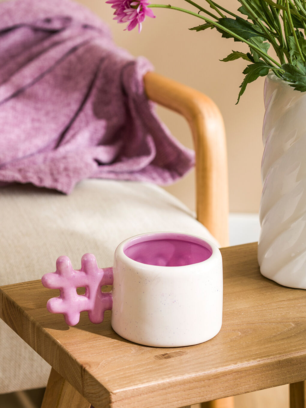 LCW HOME Karişik Baskılı Seramik Kupa 370 ml - 1