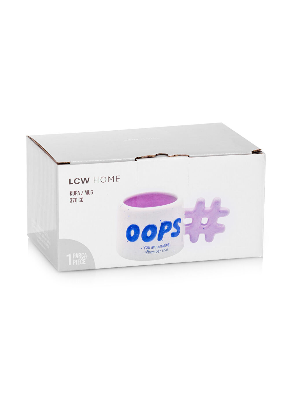 LCW HOME Karişik Baskılı Seramik Kupa 370 ml - 3