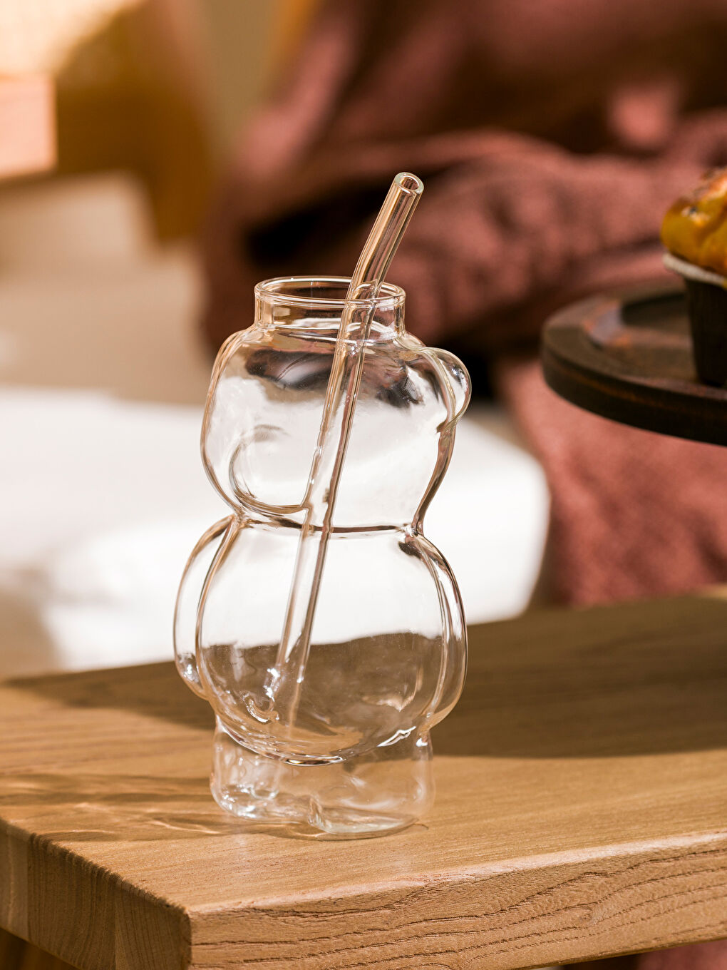 Bear Figured Glass with Straw 320 ml -S5CJ08Z8-Q57