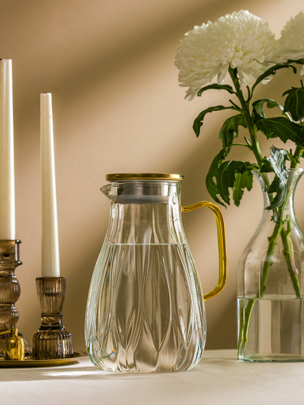 Patterned Glass Pitcher 2000 ml -S5CJ09Z8-Q57