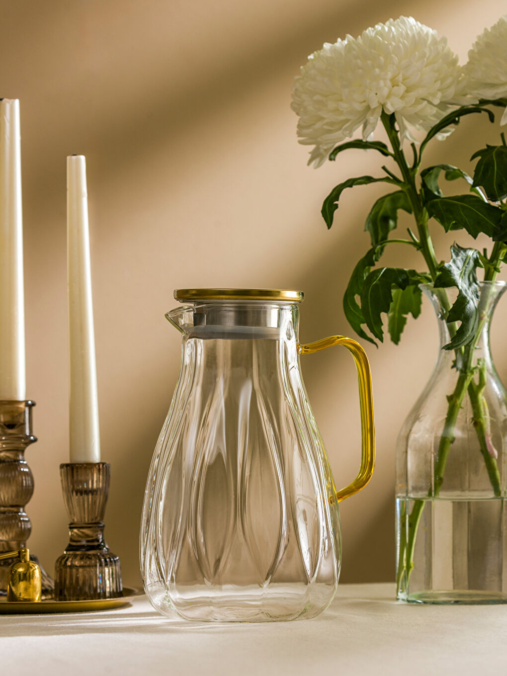 Patterned Glass Pitcher 2000 ml -S5CJ09Z8-Q57