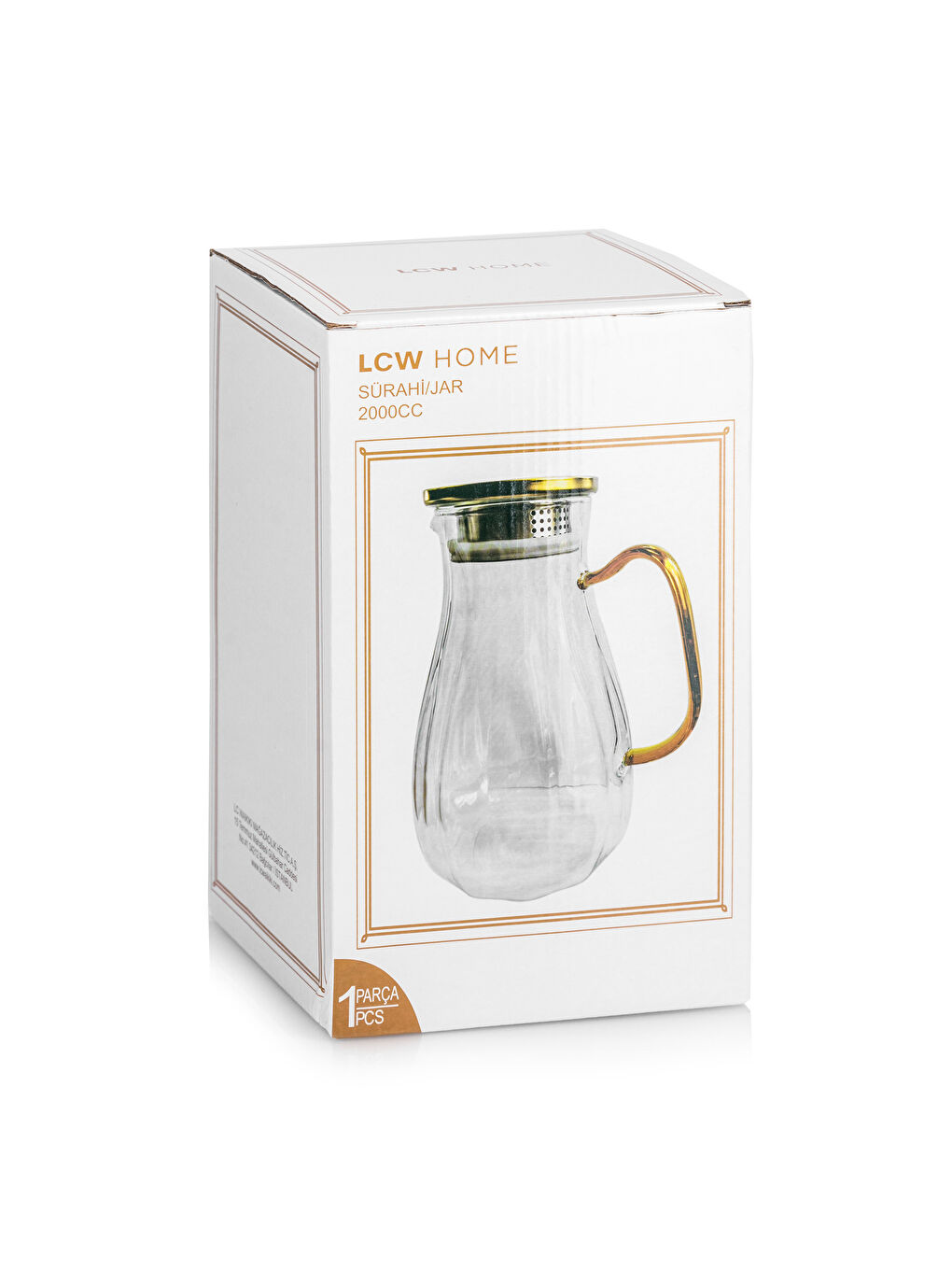 Patterned Glass Pitcher 2000 ml -S5CJ09Z8-Q57