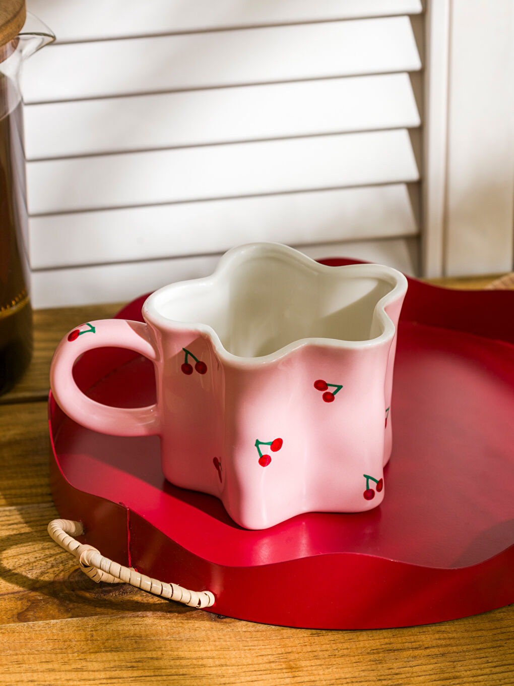 Cherry Printed Ceramic Mug 300 ml -S5CJ17Z8-M0T