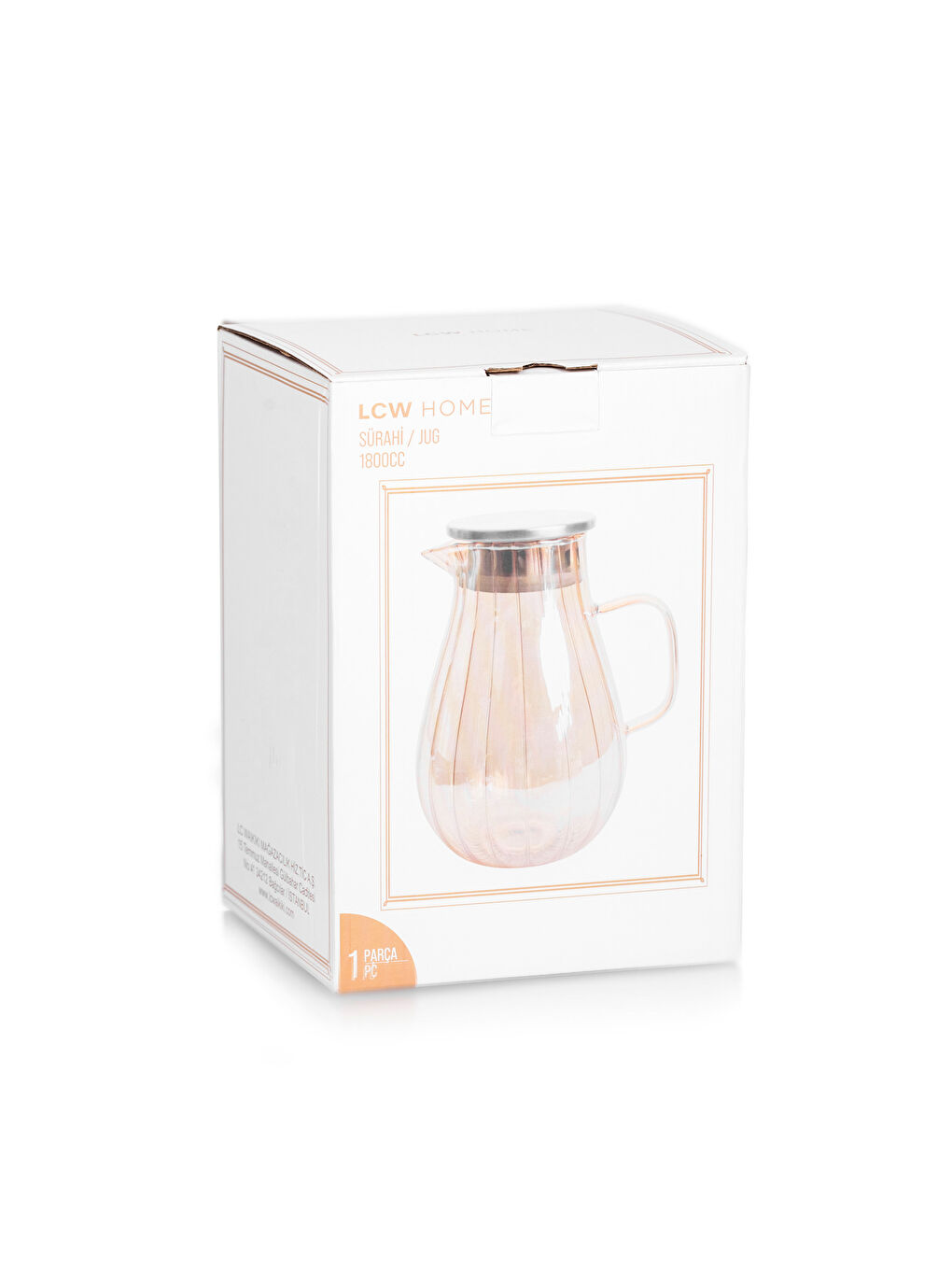 Renksiz Kapaklı Cam Sürahi 1800 ml-4