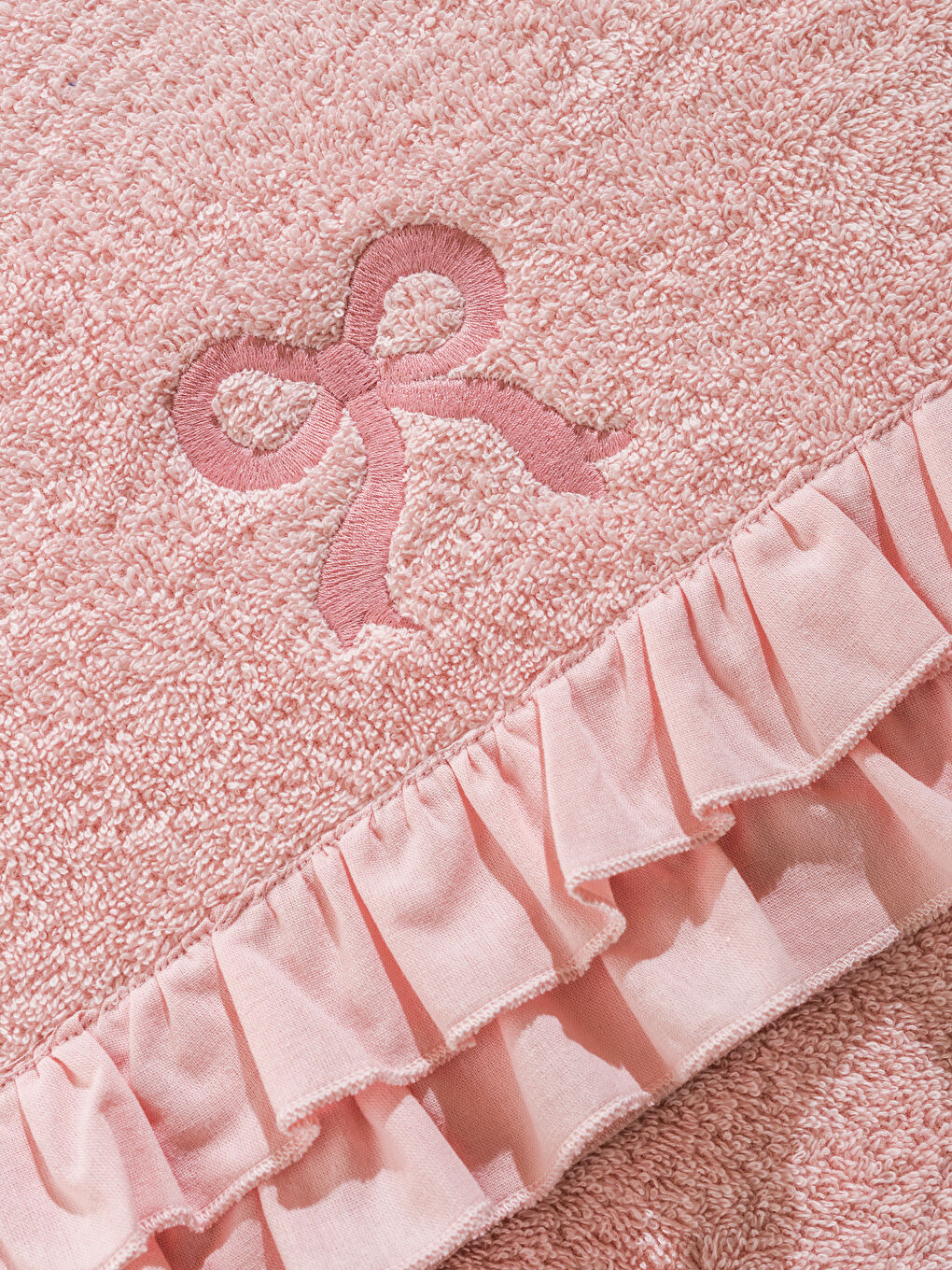 Bow Embroidered Face Towel 50X80 Cm -S5CJ35Z8-QWK