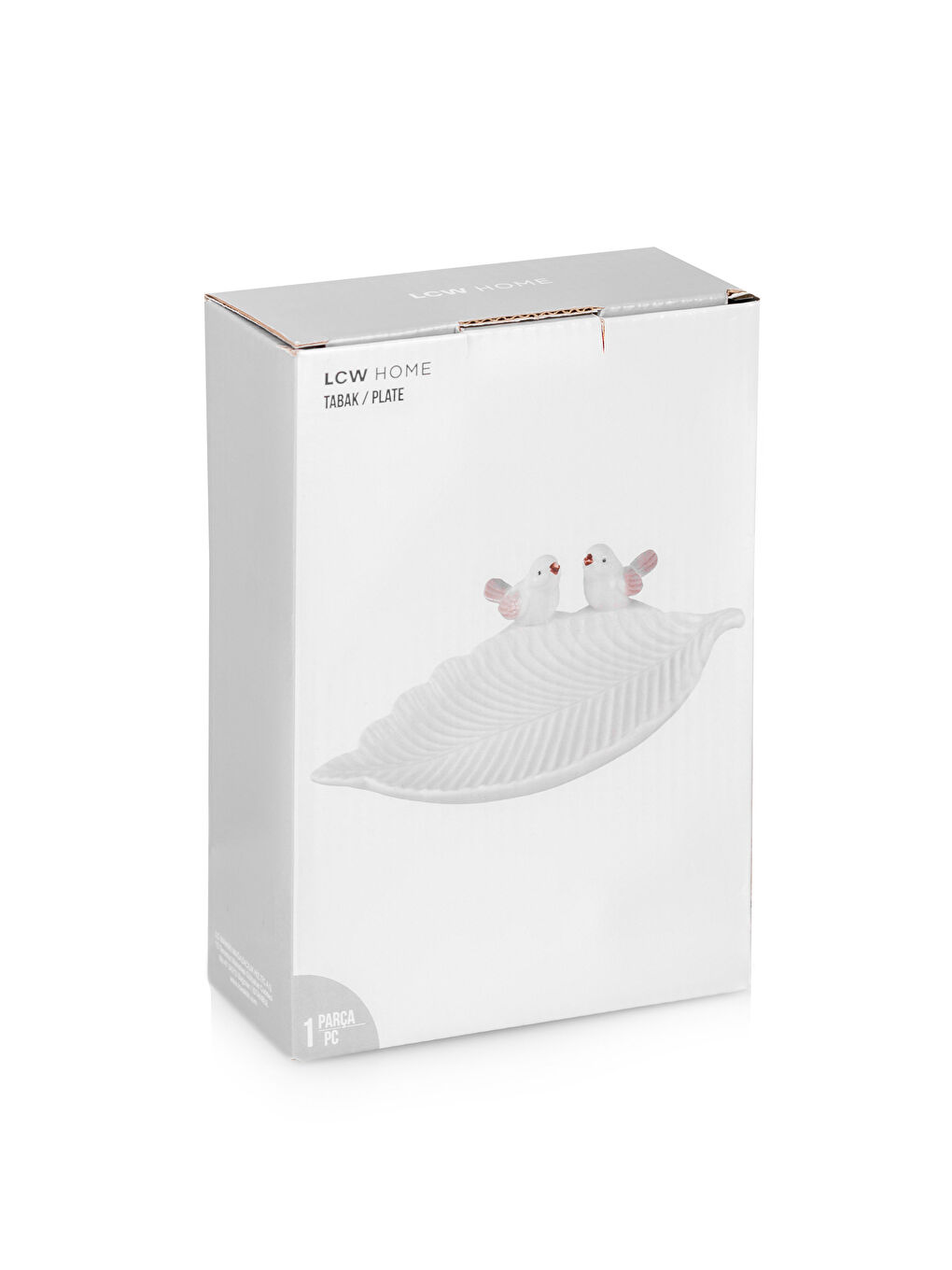 Ekru Porselen Dekoratif Tabak 21 cm-3