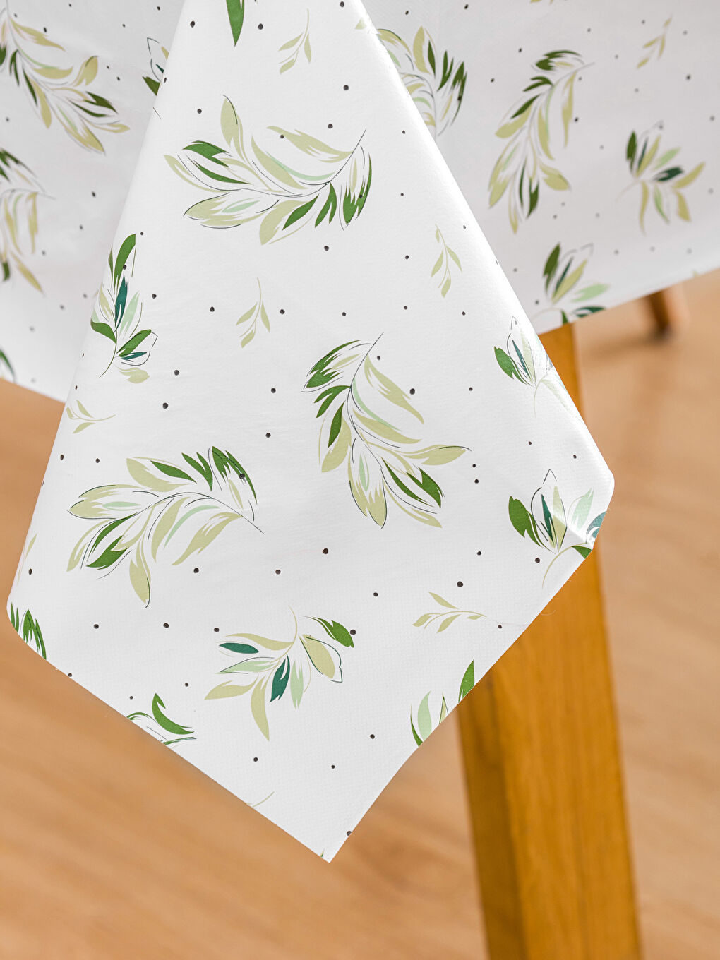 Leaf Patterned Tablecloth 140x180 cm -S5CJ87Z8-F9C