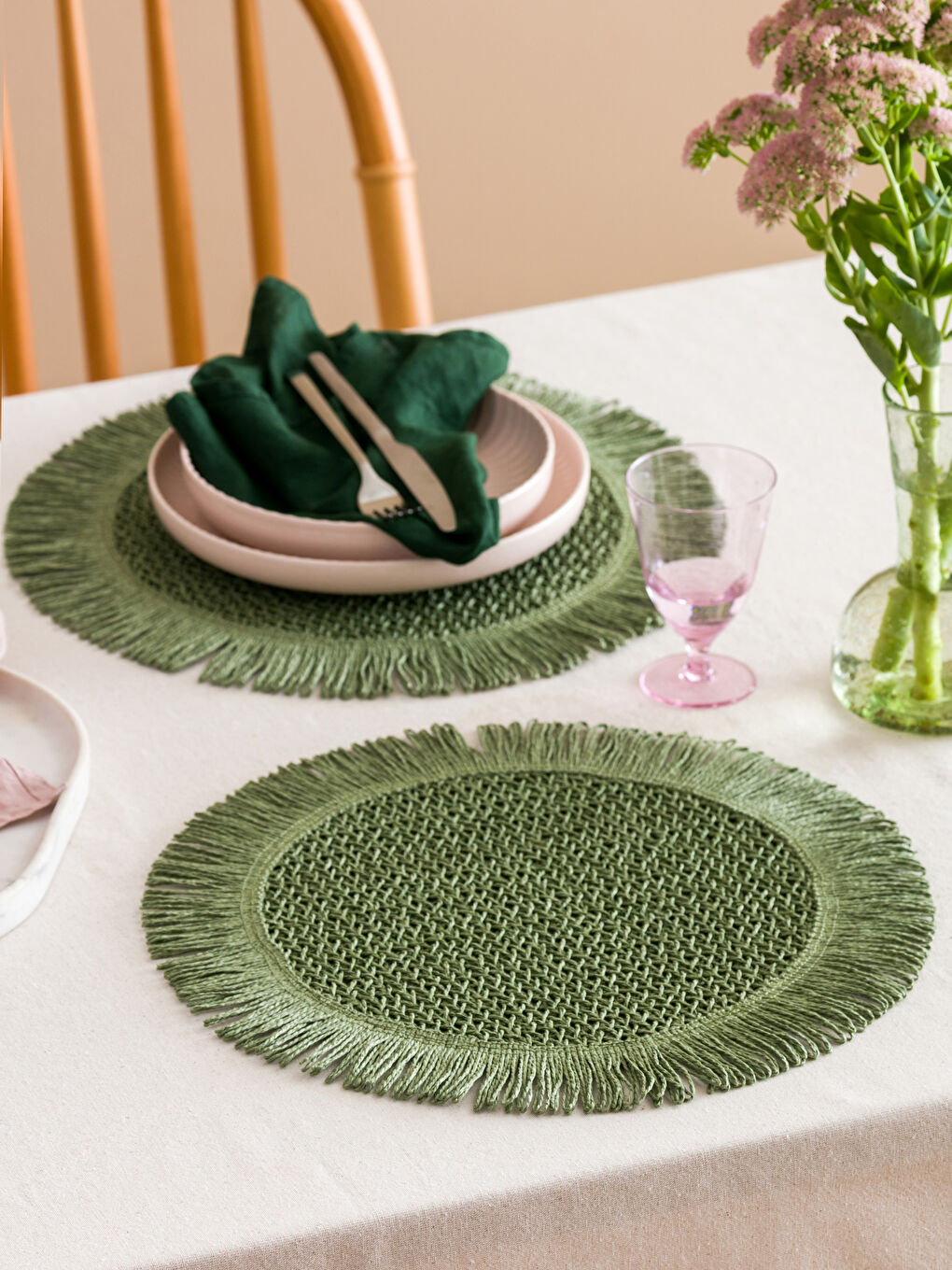 Wicker Charger Plate Set 2 Pack 39 cm -S5CN94Z8-YZW