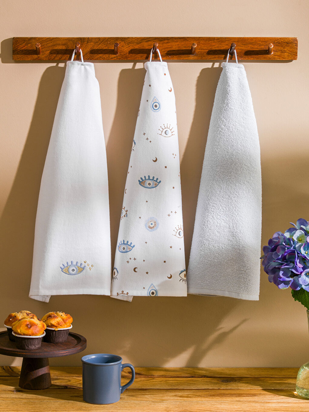 Eye Printed Drying Cloth 3 Pack 40x50 Cm -S5CO15Z8-LQQ