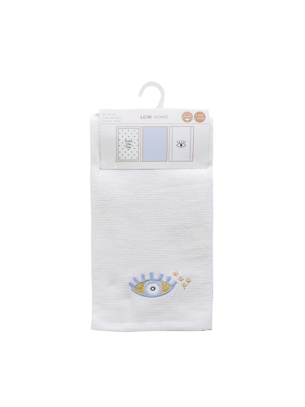 Eye Printed Drying Cloth 3 Pack 40x50 Cm -S5CO15Z8-LQQ