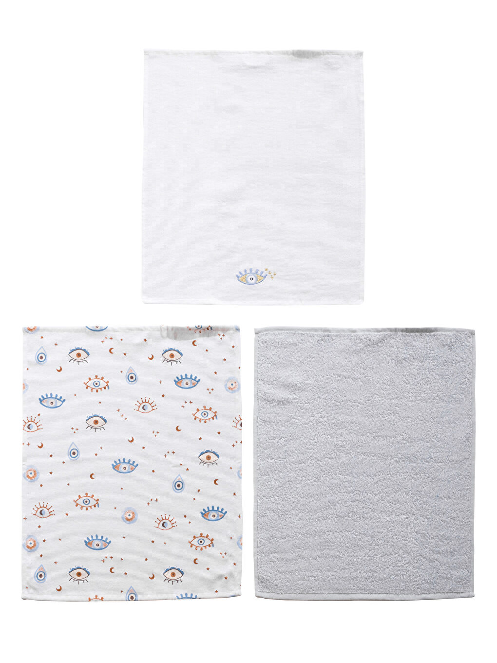 Eye Printed Drying Cloth 3 Pack 40x50 Cm -S5CO15Z8-LQQ
