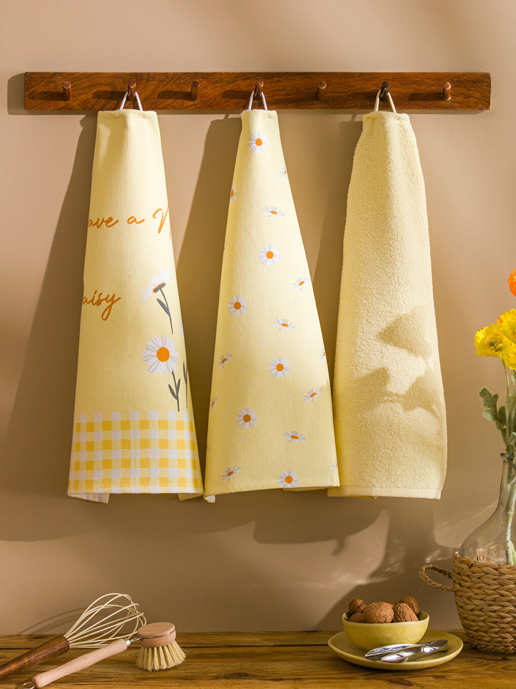 منشفة شاي مُزهرة ٣ قطع 40x50 سم-1