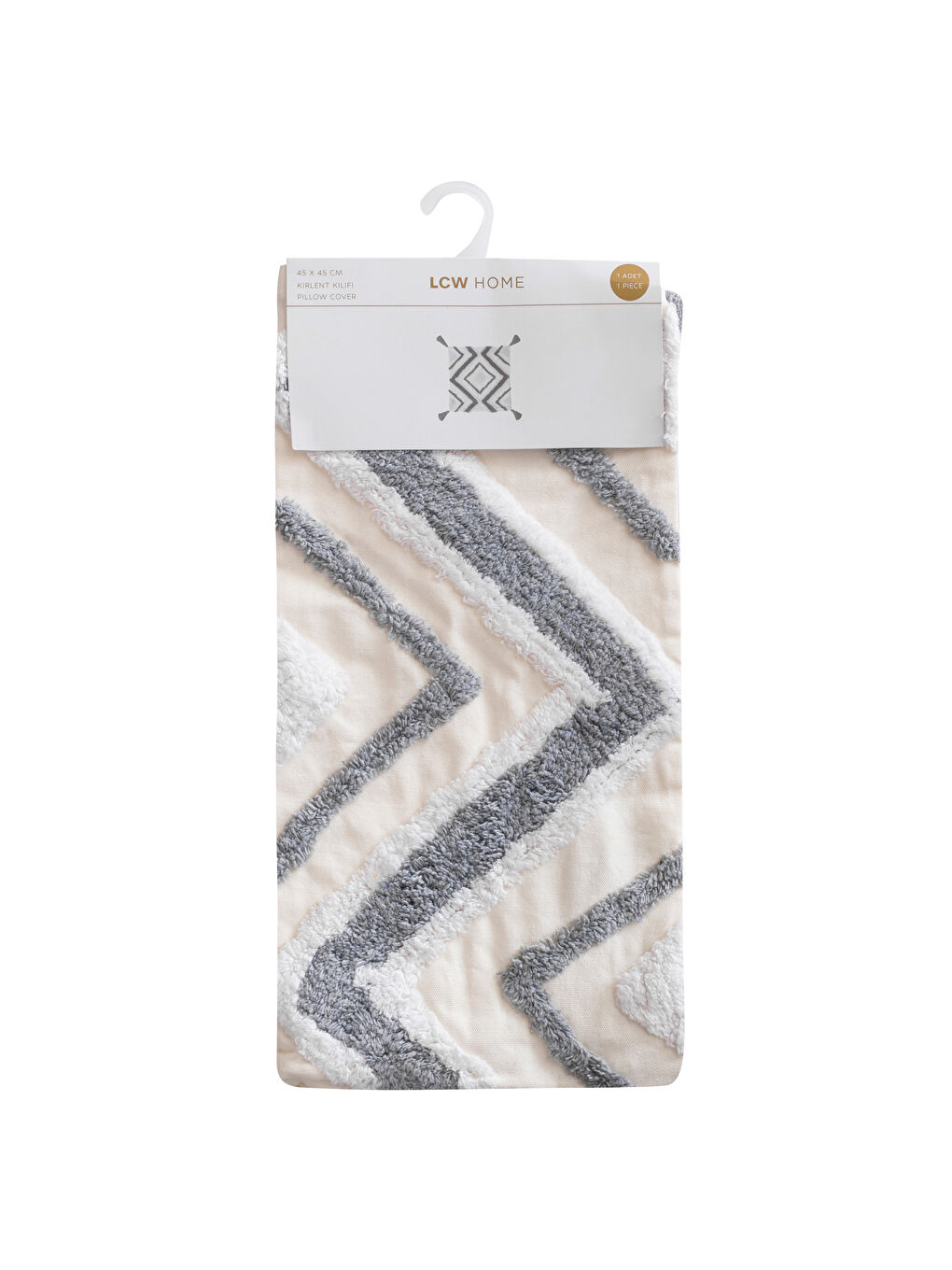 Housse de Coussin à Pompons 45x45 cm-4