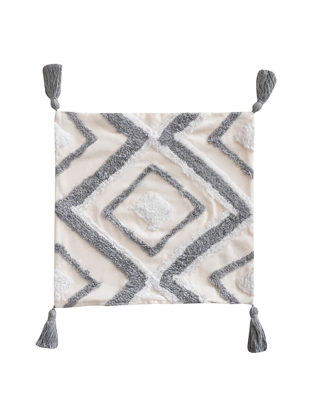 Housse de Coussin à Pompons 45x45 cm-5