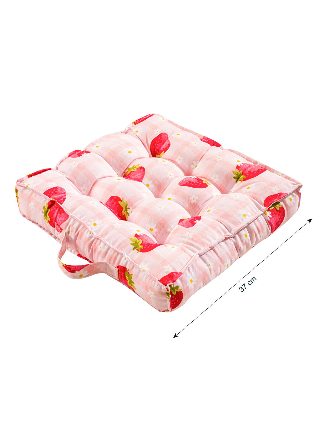 LCW HOME Pembe Çilek Baskılı Minder 40x40 cm - 3