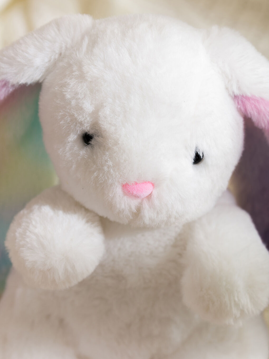 LCW HOME Beyaz Tavşan Figürlü Pelüş Bebek Kırlent 30 Cm - 2