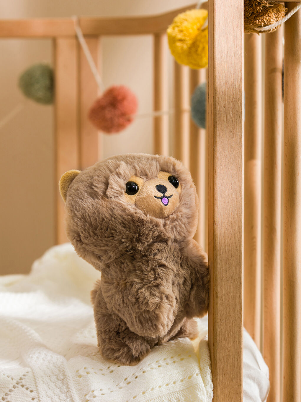 LCW HOME Kahverengi Hayvan Figürlü Dolgulu Pelüş Bebek Kırlent 19 Cm