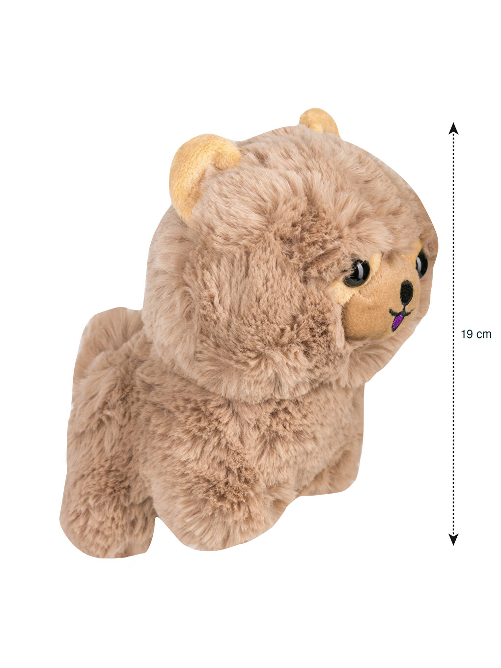 LCW HOME Kahverengi Hayvan Figürlü Dolgulu Pelüş Bebek Kırlent 19 Cm - 3