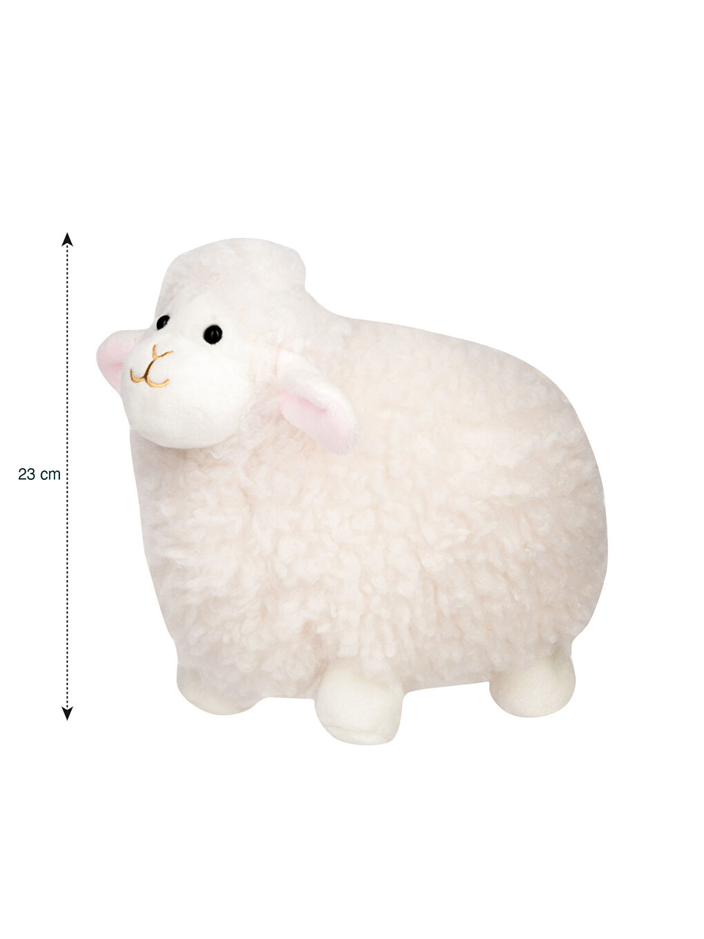 LCW HOME Ekru Koyun Figürlü Dolgulu Pelüş Bebek Kırlent 23 Cm - 3