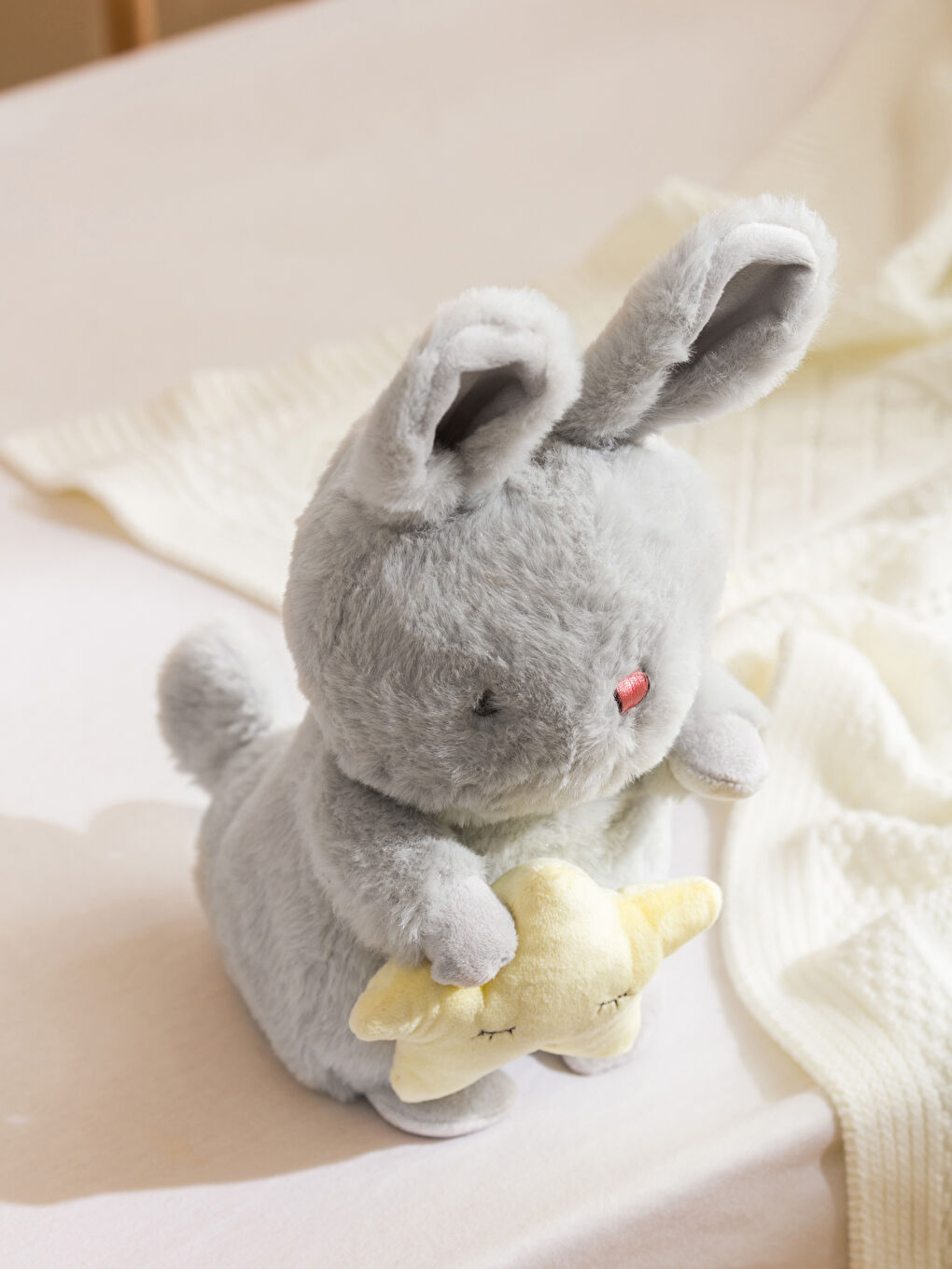 LCW HOME Gri Tavşan Pelüş Bebek Kırlent 30 Cm - 2