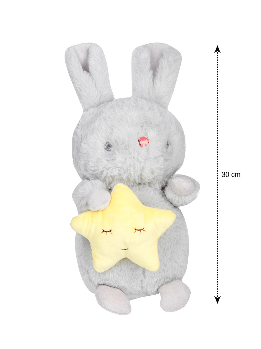 LCW HOME Gri Tavşan Pelüş Bebek Kırlent 30 Cm - 3