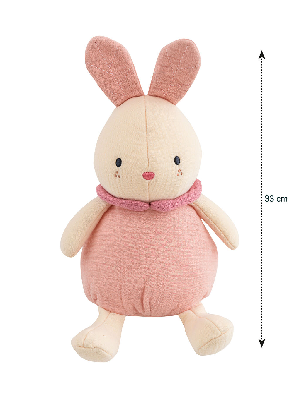 LCW HOME Karışık Tavşan Görünümlü Pelüş Bebek Kırlent 33 Cm - 3