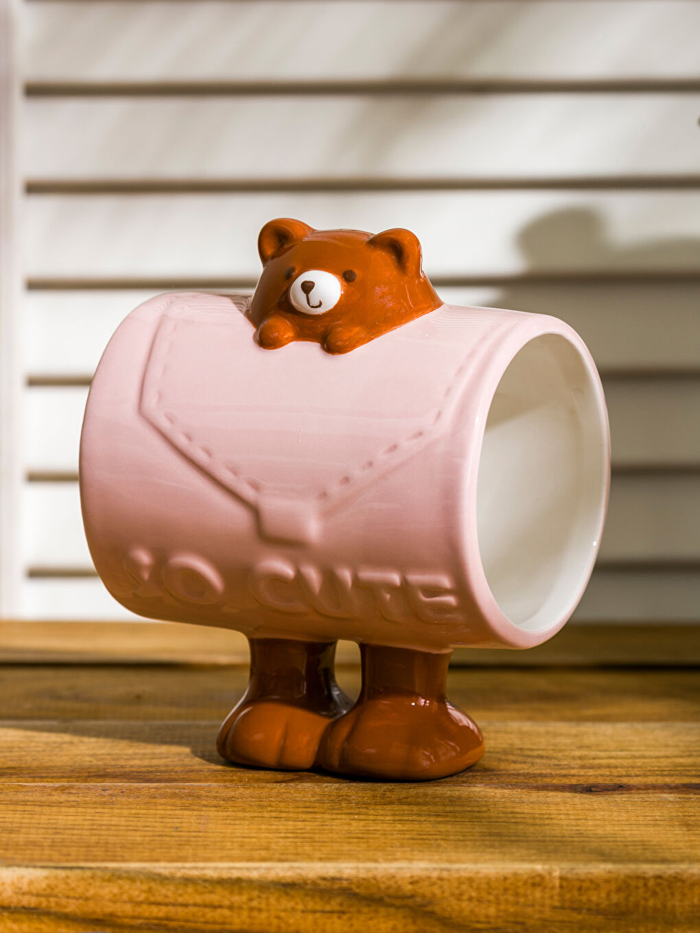 LCW HOME Bear Figurine Ceramic Mug 438 ml -S5CS22Z8-M0T