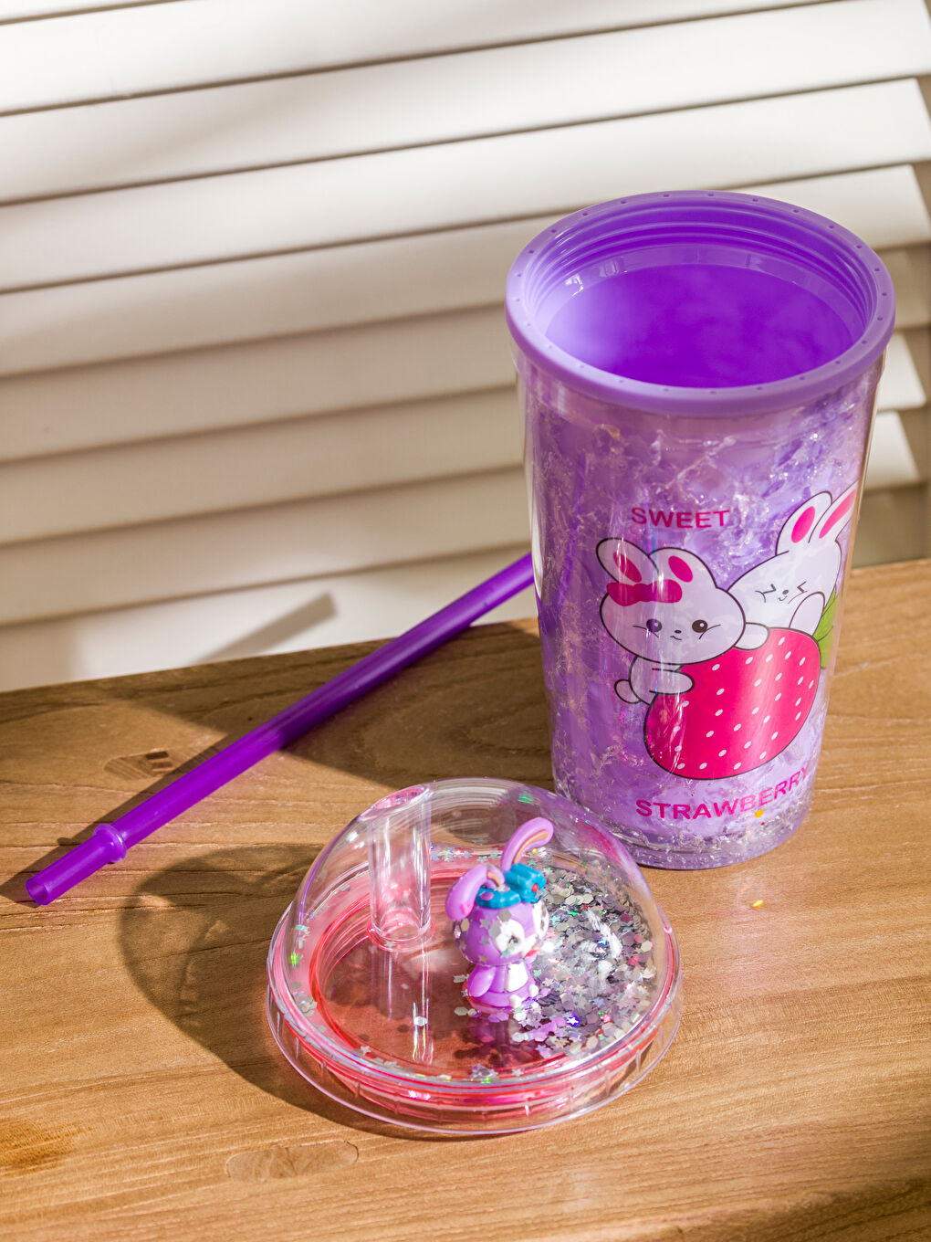 Printed Soft Drink Glass with Straw 500 ml -S5CS26Z8-M0T