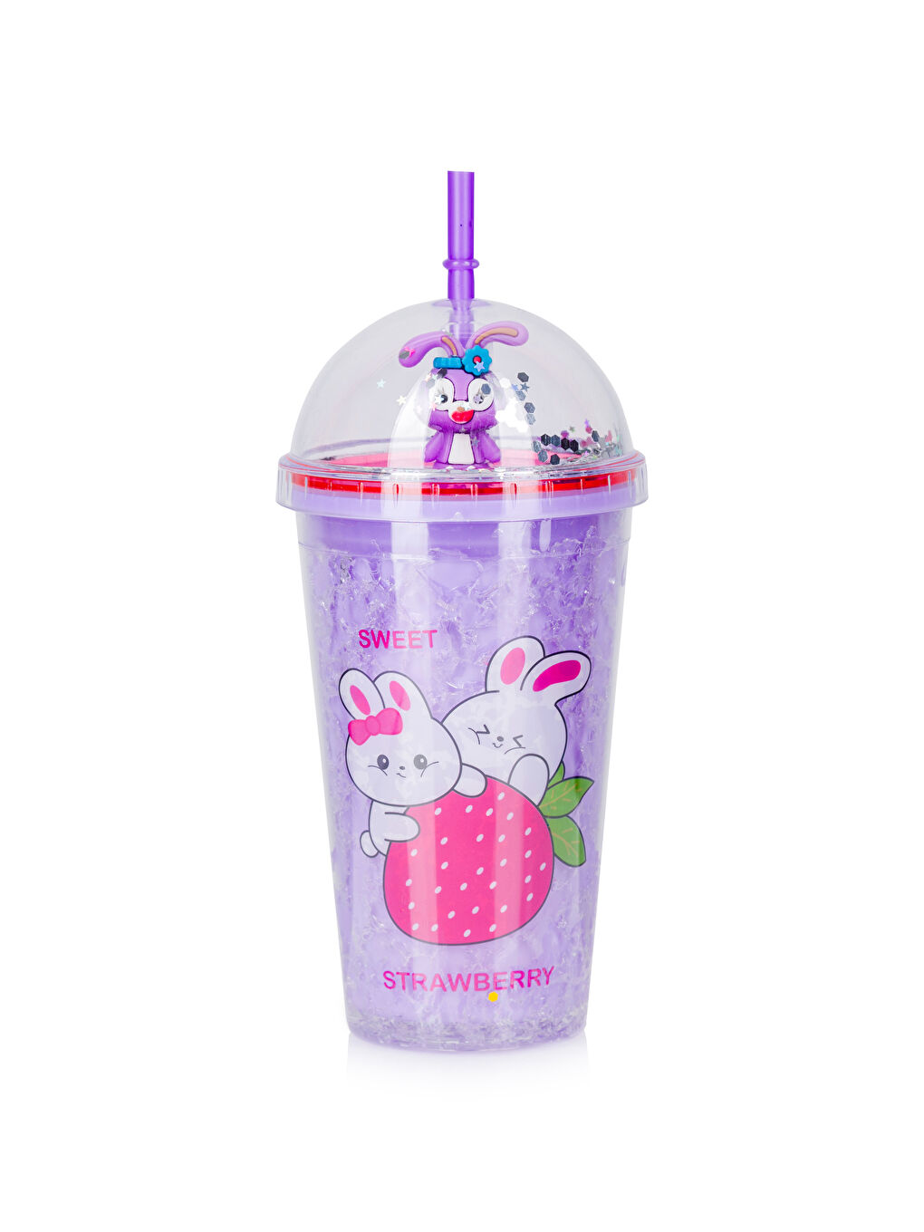 Printed Soft Drink Glass with Straw 500 ml -S5CS26Z8-M0T