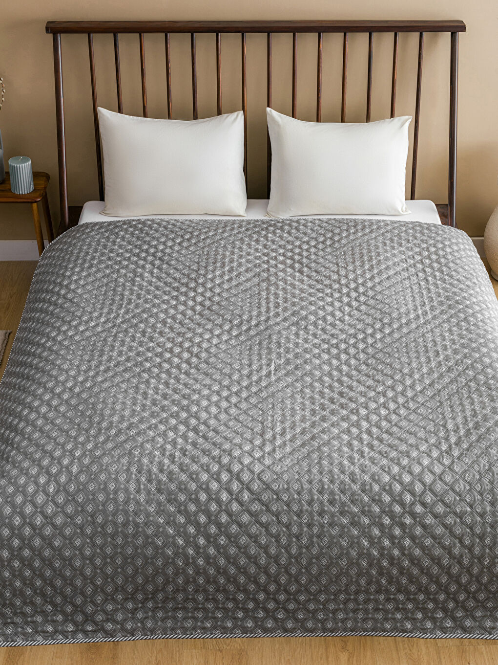 Printed Double Bedspread 200x220 cm -S5CU73Z8-F9C