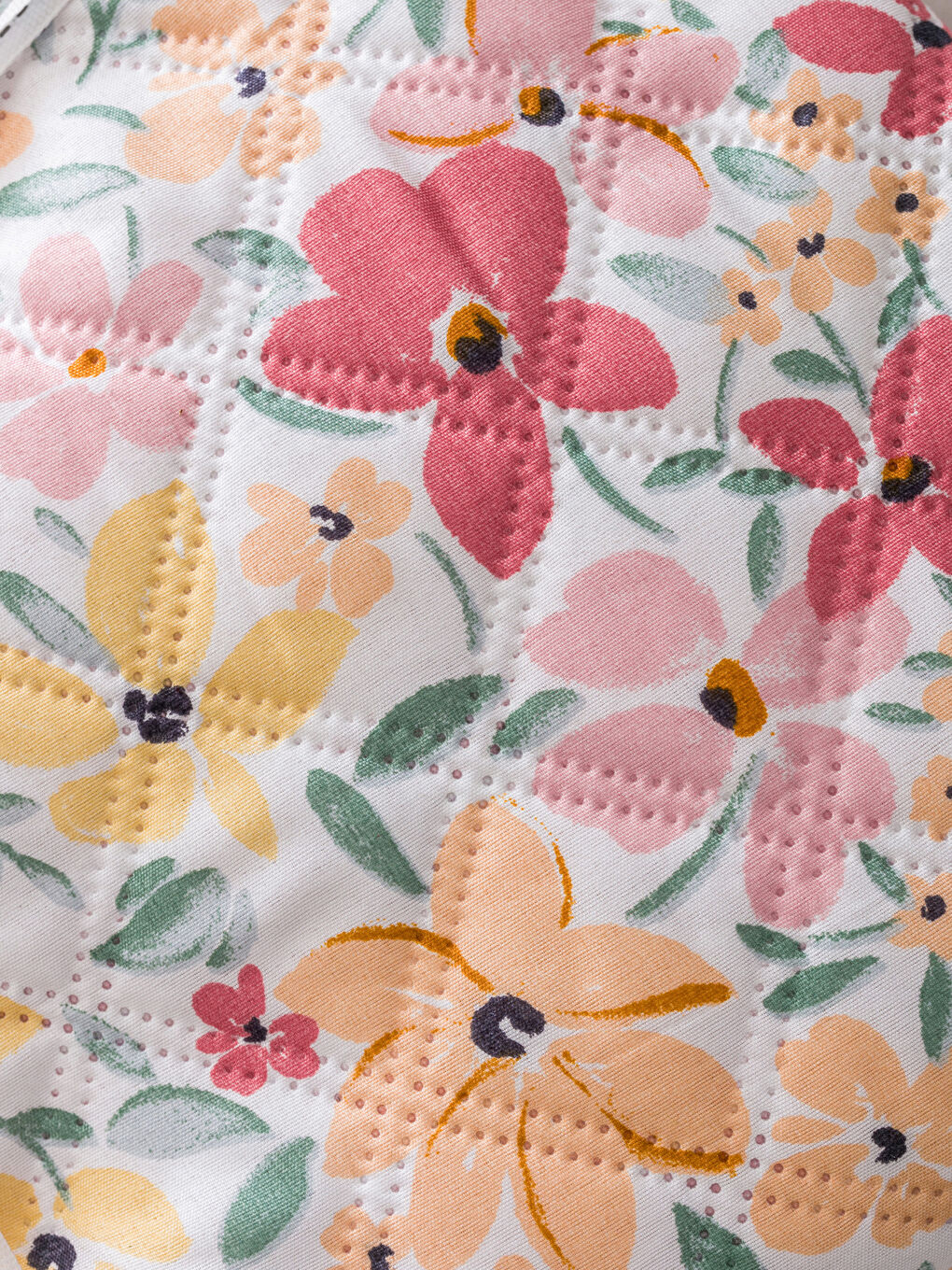 Floral Patterned Single Bedspread -S5DA75Z8-F9C