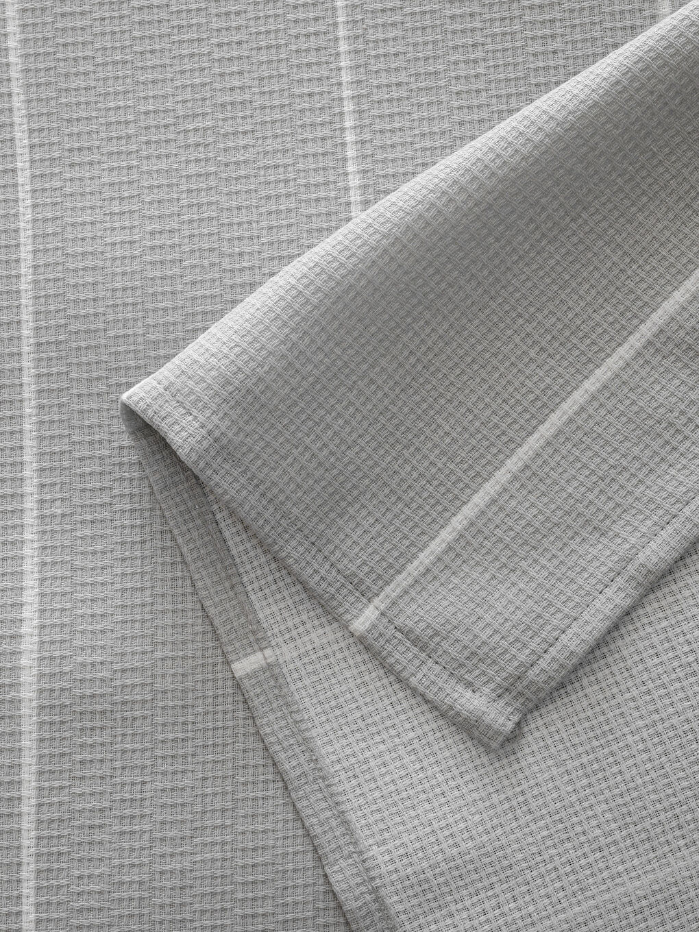 Karışık Çizgi Desenli Pamuklu Çift Kişilik Pike Seti-5