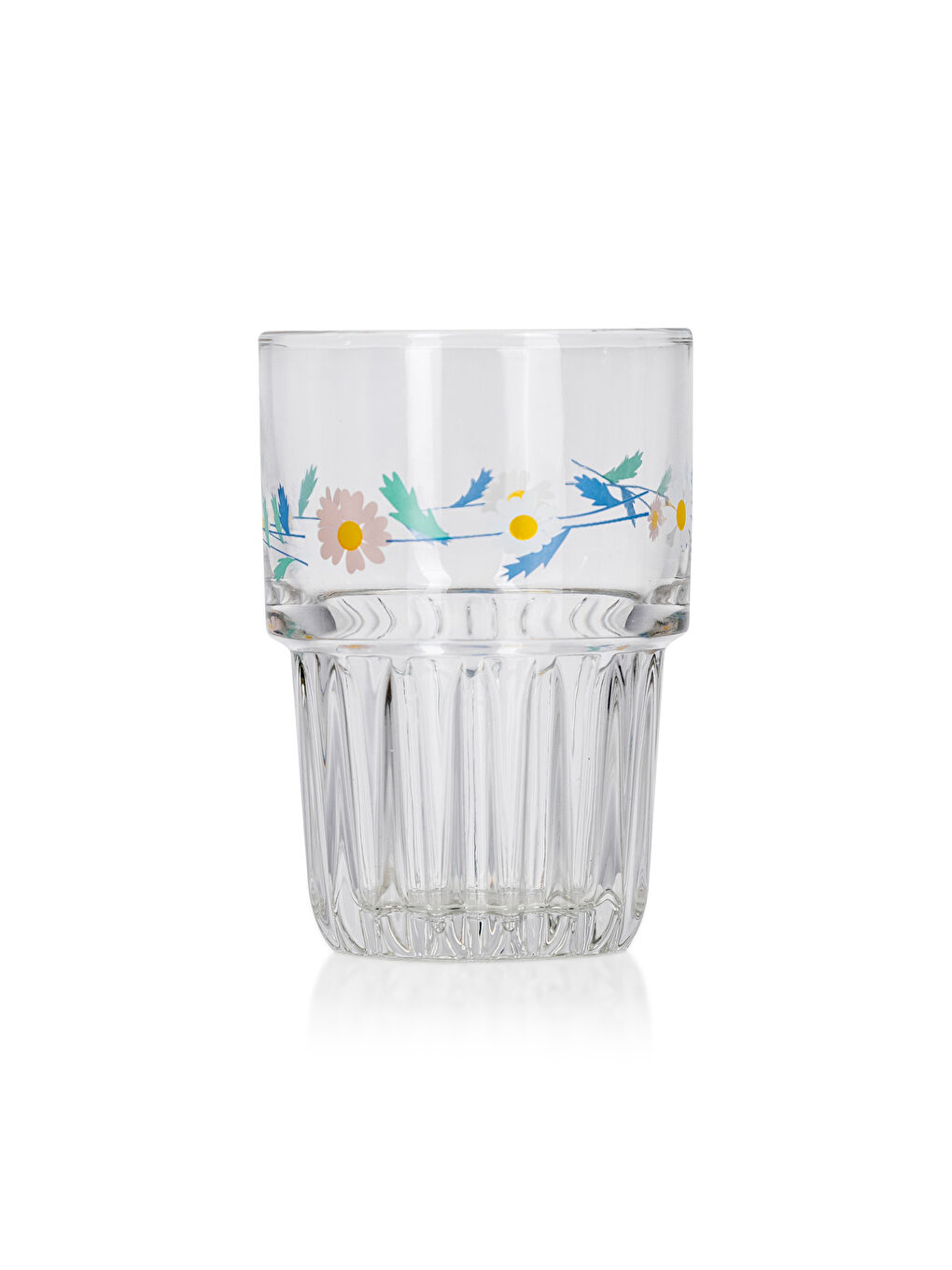 Floral Patterned Glass Set of 4 380 ml -S5DE66Z8-Q57