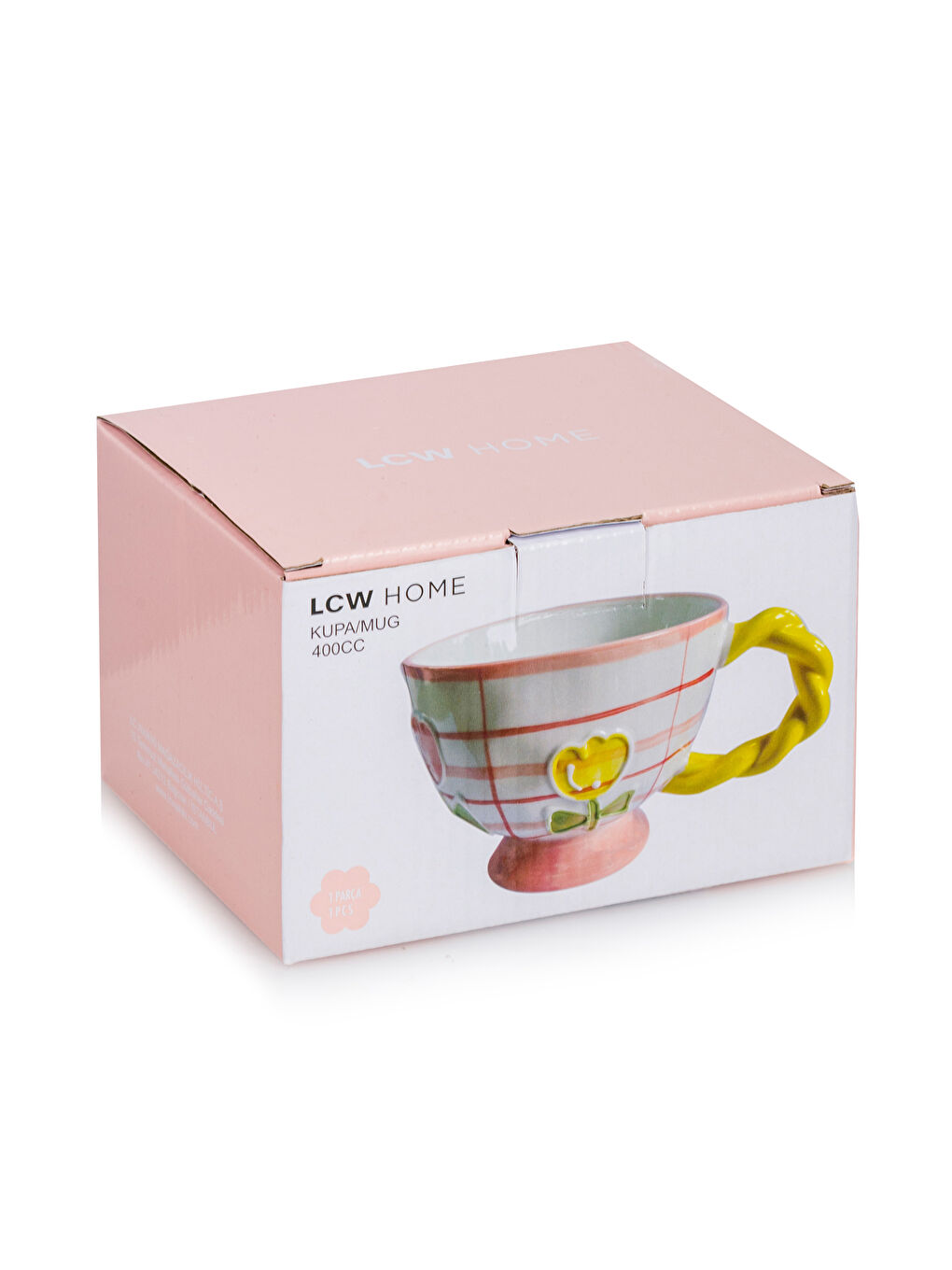 Karışık Çiçek Baskılı Porselen Kupa 400 ml-3