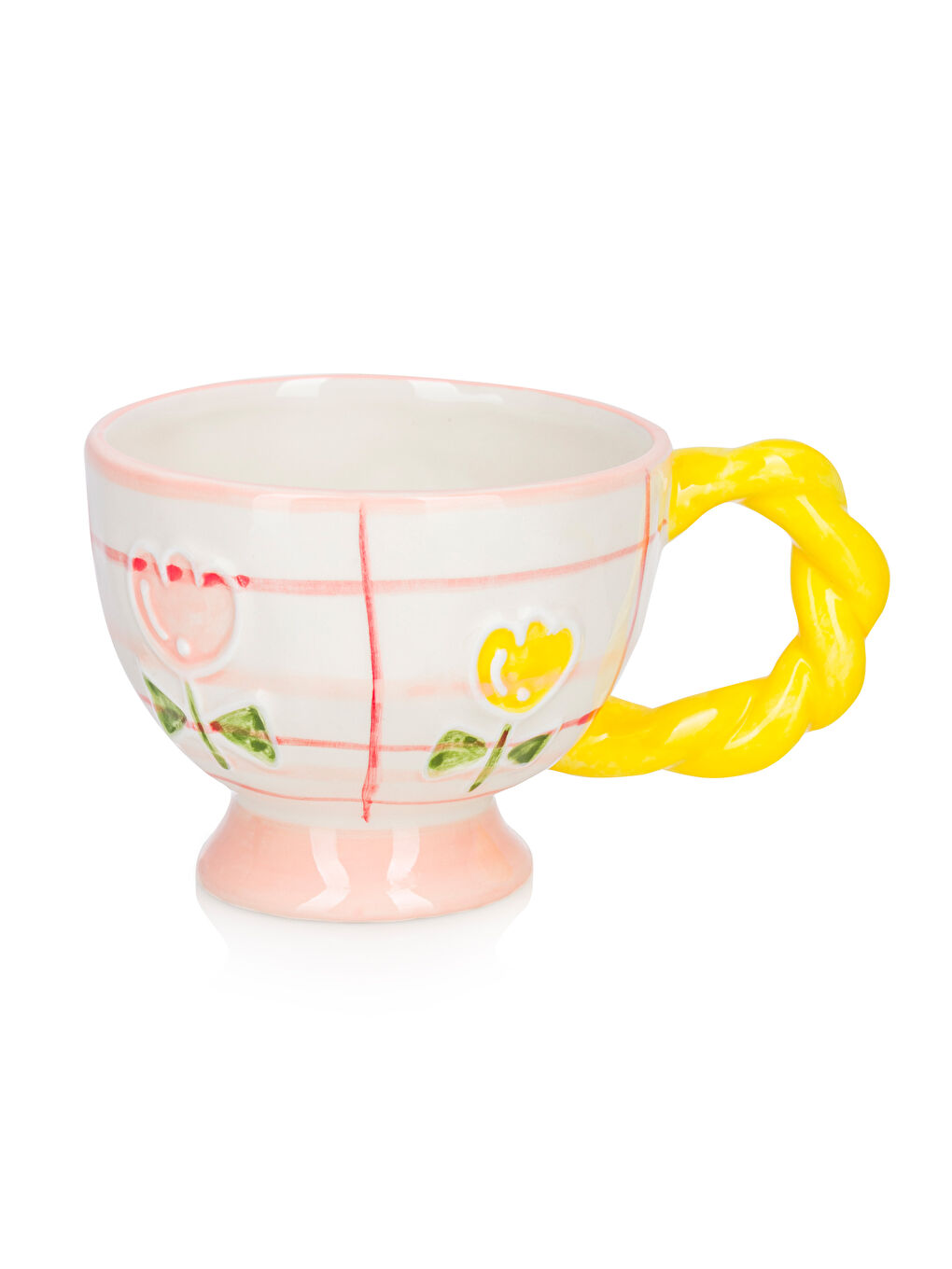 Karışık Çiçek Baskılı Porselen Kupa 400 ml-4