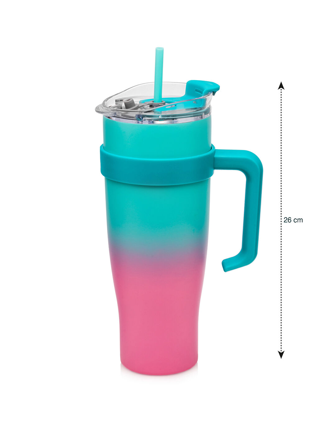 Karışık Renk Bloklu Pipetli Suluk-4