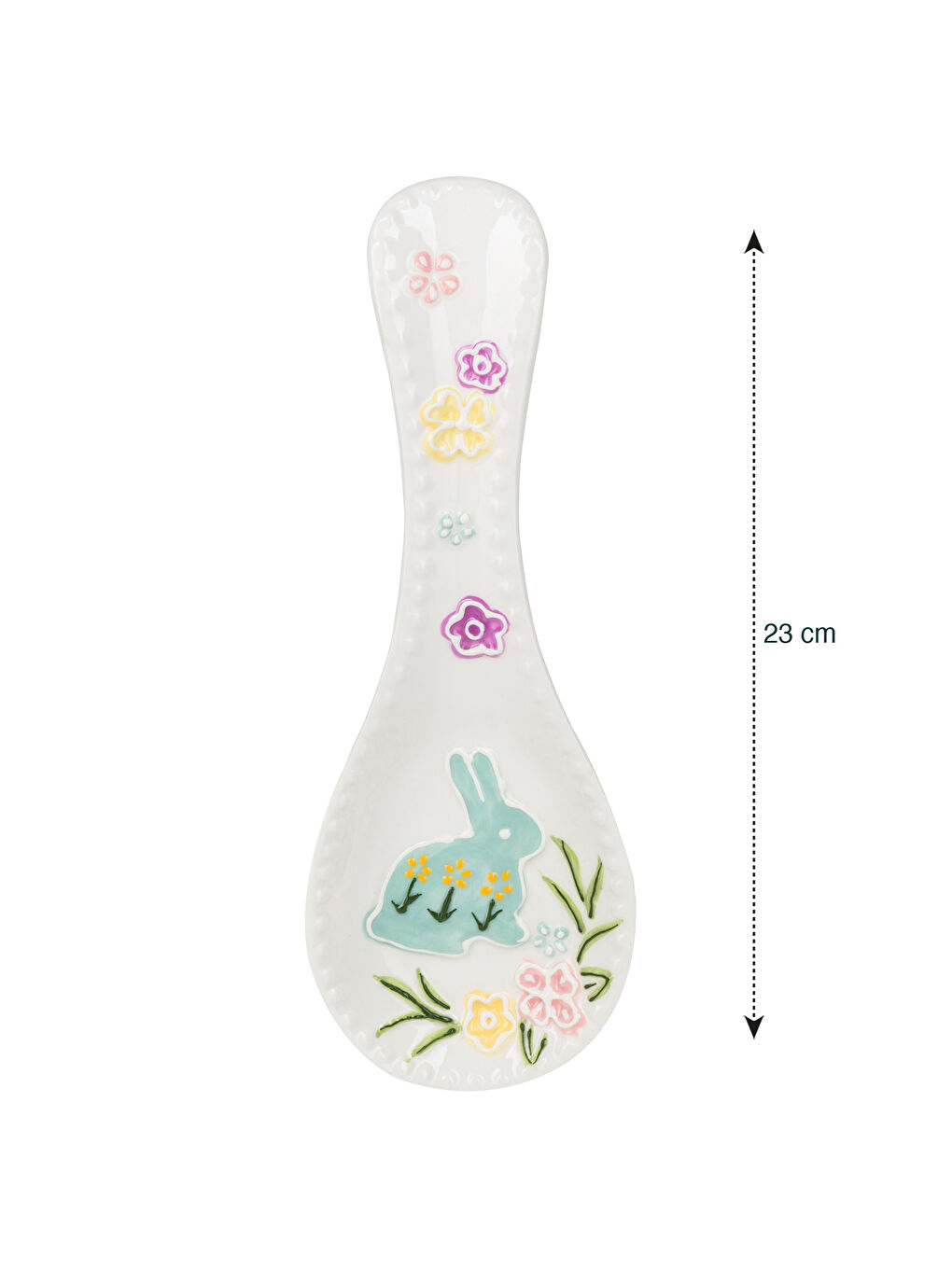 Подставка для ложки из керамики с принтом 23 см-3