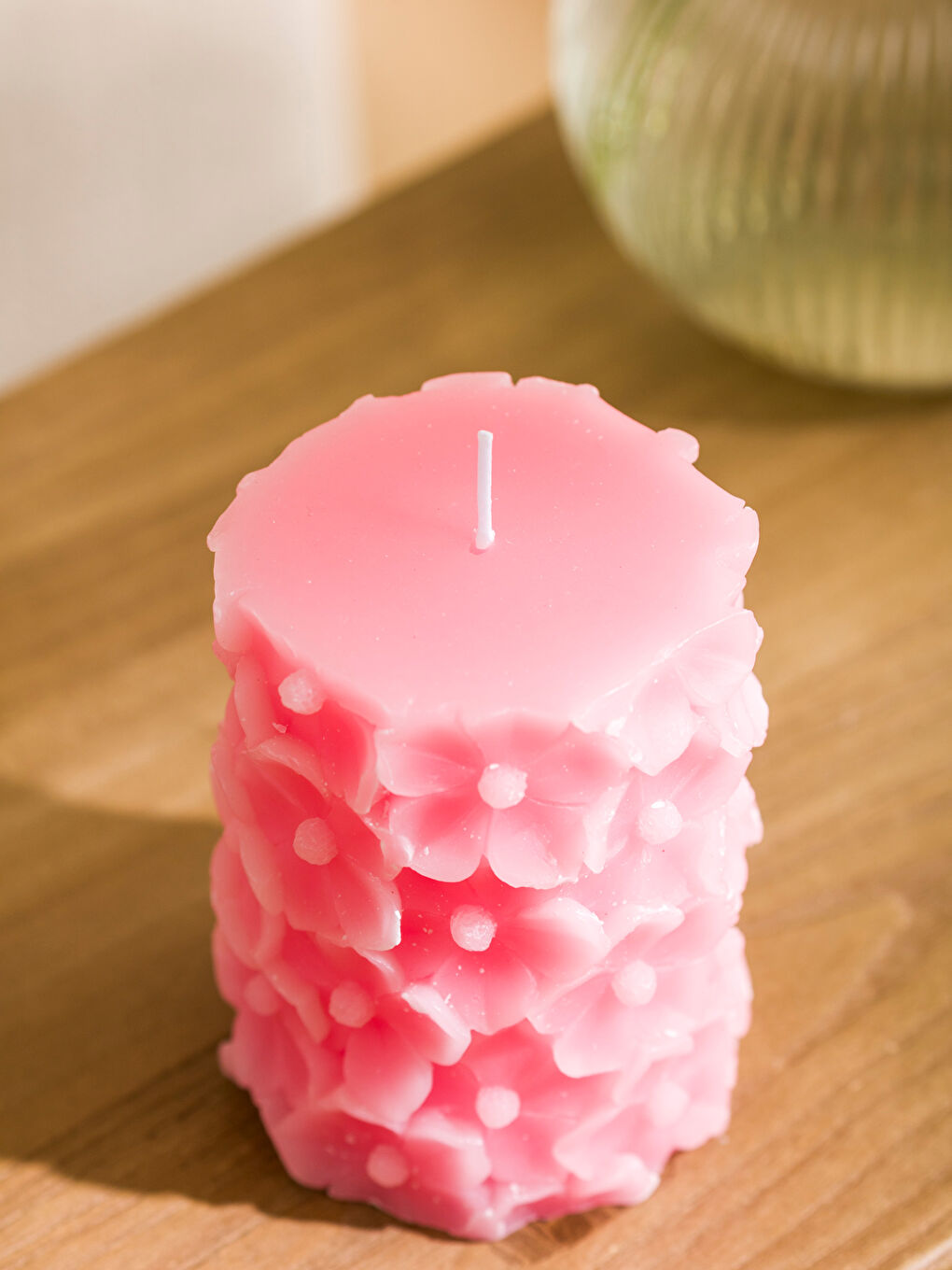 LCW HOME Pembe Çiçek Baskılı Mum - 2